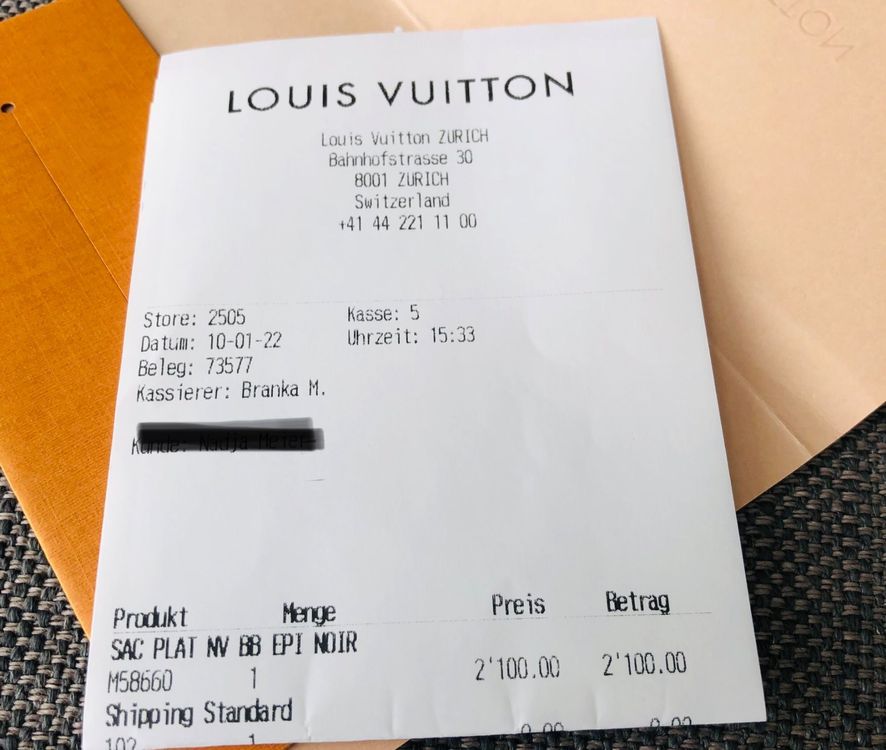Louis Vuitton EPI Sac Plat Bb (M58660)