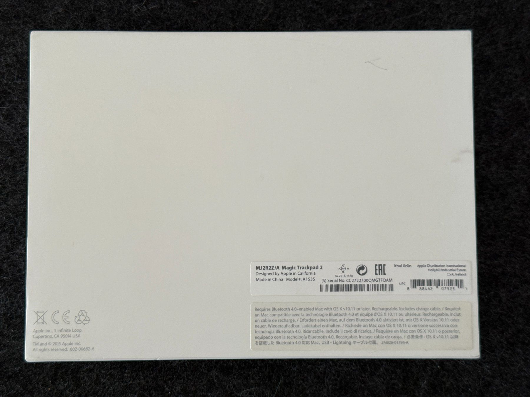 Apple Mouse: Apple Magic Trackpad 2 A1535 gebraucht – Usato da Bussigny venduto da Bliss46 3