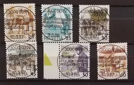 ET) 733-739, Postbeförderung ET Vollstempel Kt. 15.-