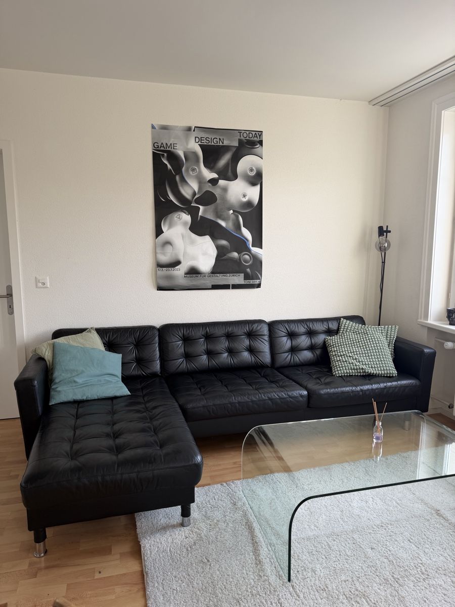 Divani: LANDSKRONA 4er-Sofa Schwarz – Usato da Winterthur venduto da kisremo