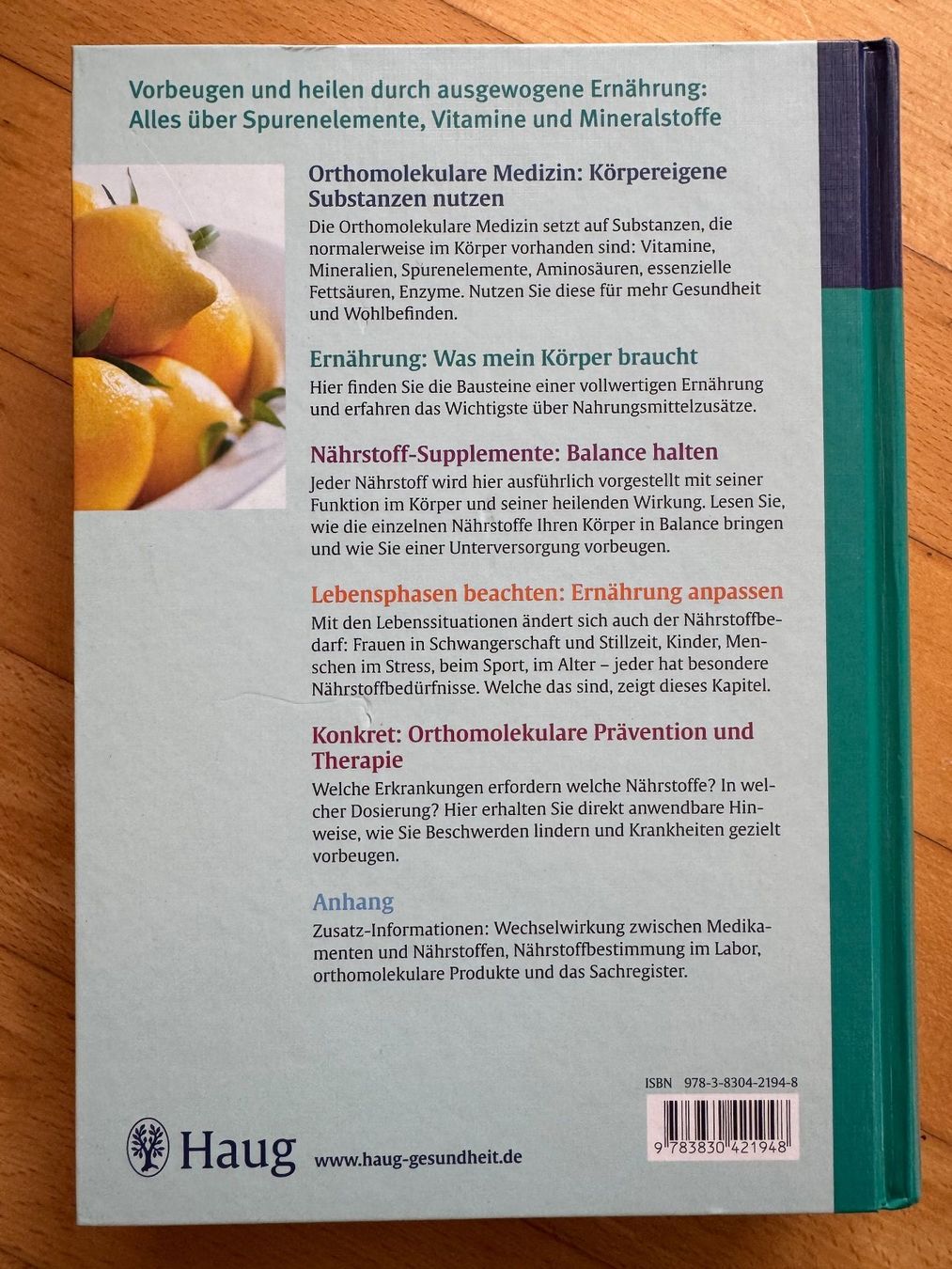 Bücher: Burgersteins Handbuch Nährstoffe - Standard-Werk – Gebraucht aus Oberrohrdorf von maggys15 1