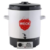 WECK Sterilisiertopf Halbautomatik mit Hahn 29L Emaille
