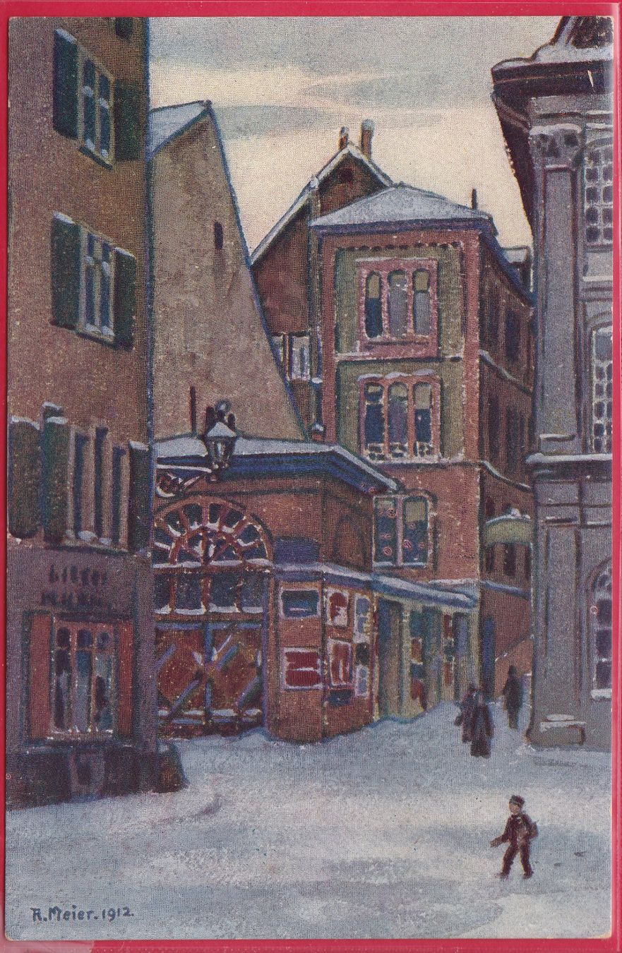 Cartoline postali: ZUR CENTENARFEIER DER TÖCHTERSCHULEBASEL, SCHULHAUS SESSEL – Usato da Oberrieden venduto da Gebirgsstelze