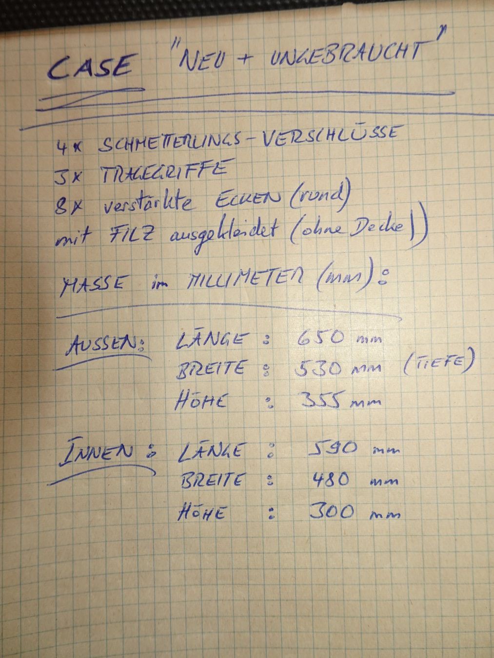 Valigie: FLIGHT - CASE - Koffer : NEU & ungebraucht ! – Nuovo (secondo la descrizione) da Hütten venduto da Technics01LT 9