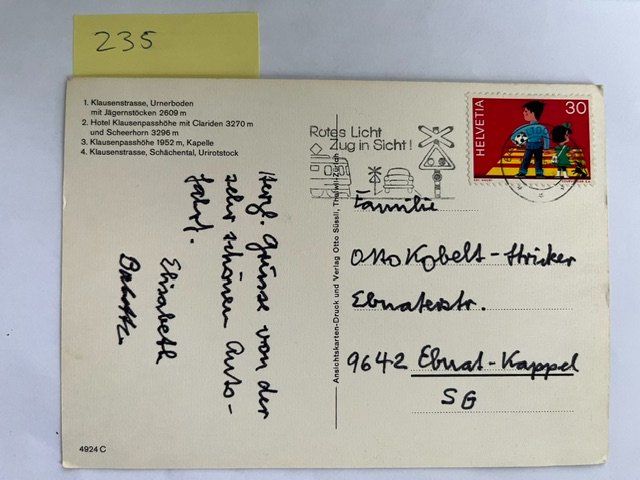 Ansichtskarten: Ansichtskarte Klausen-Pass – Gebraucht aus Niederwil AG von dahu75 1