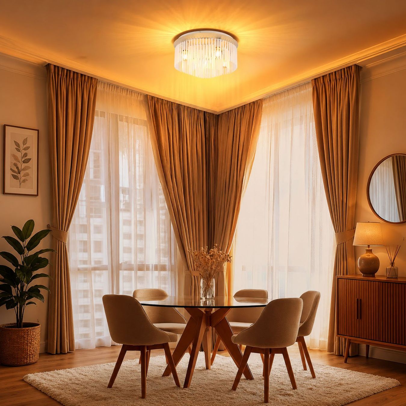 Lampadari & plafoniere: Deckenleuchte, Glasstäbe, Sand, Weiss, 5 x E27, 50 cm – Nuovo e nell'imballaggio originale da Kreuzlingen venduto da Smart-Light 1