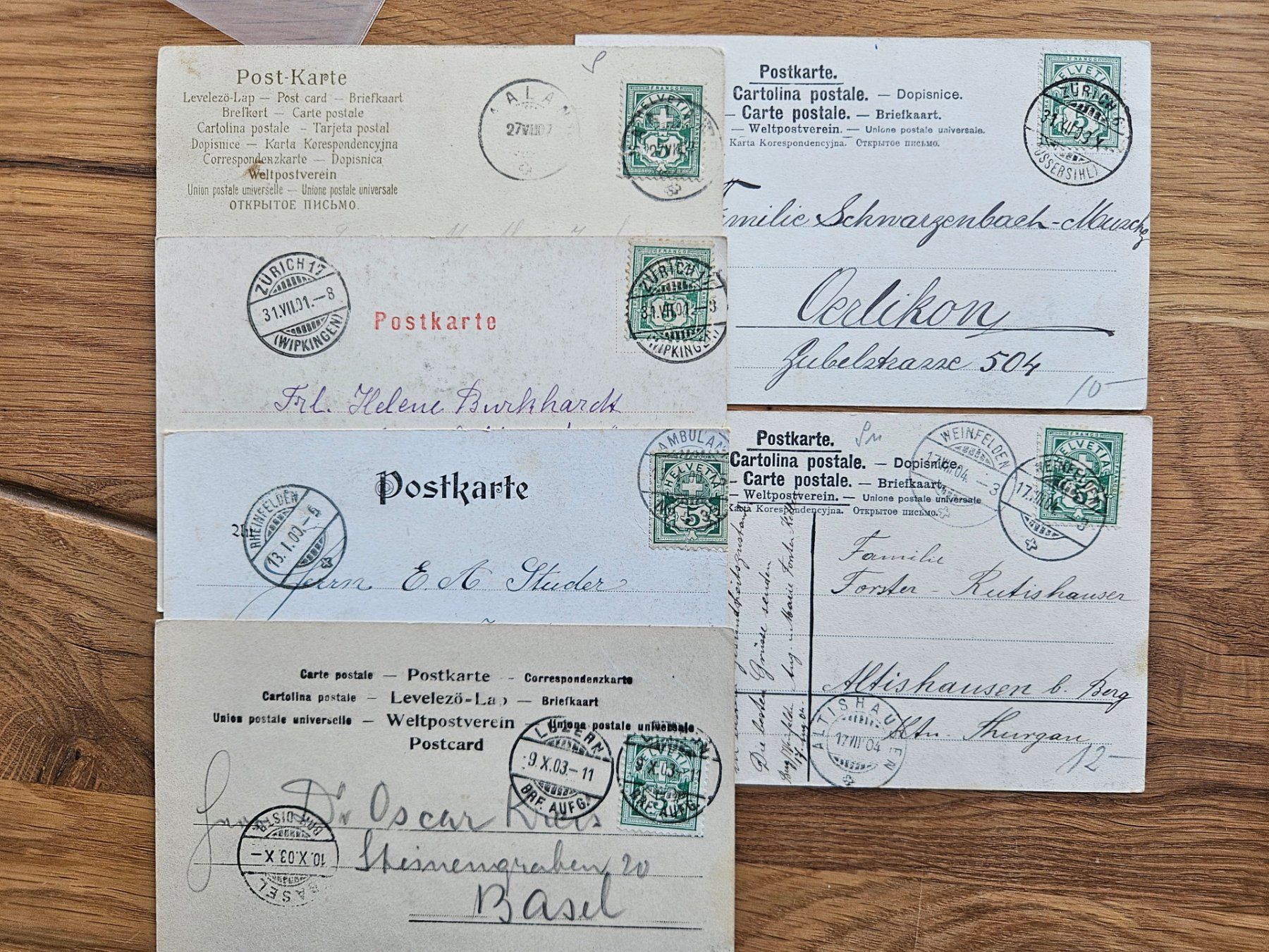 Cartoline postali: 6 uralte Storchen PK um 1900 – Nuovo (secondo la descrizione) da Buttikon SZ venduto da Marcelr 1