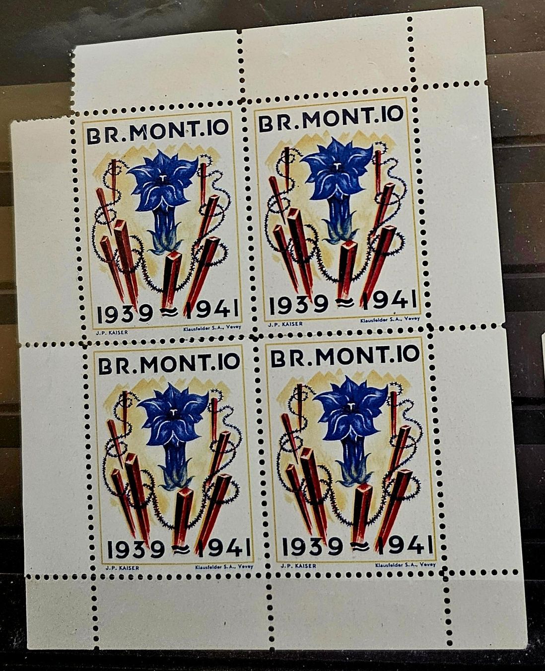 Tutti i francobolli: Soldatenmarken Block  Br.Mont.10 ** – Nuovo (secondo la descrizione) da Les Valettes venduto da Nuba1