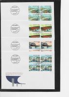 1991 4x  FDC 4er  Brücken