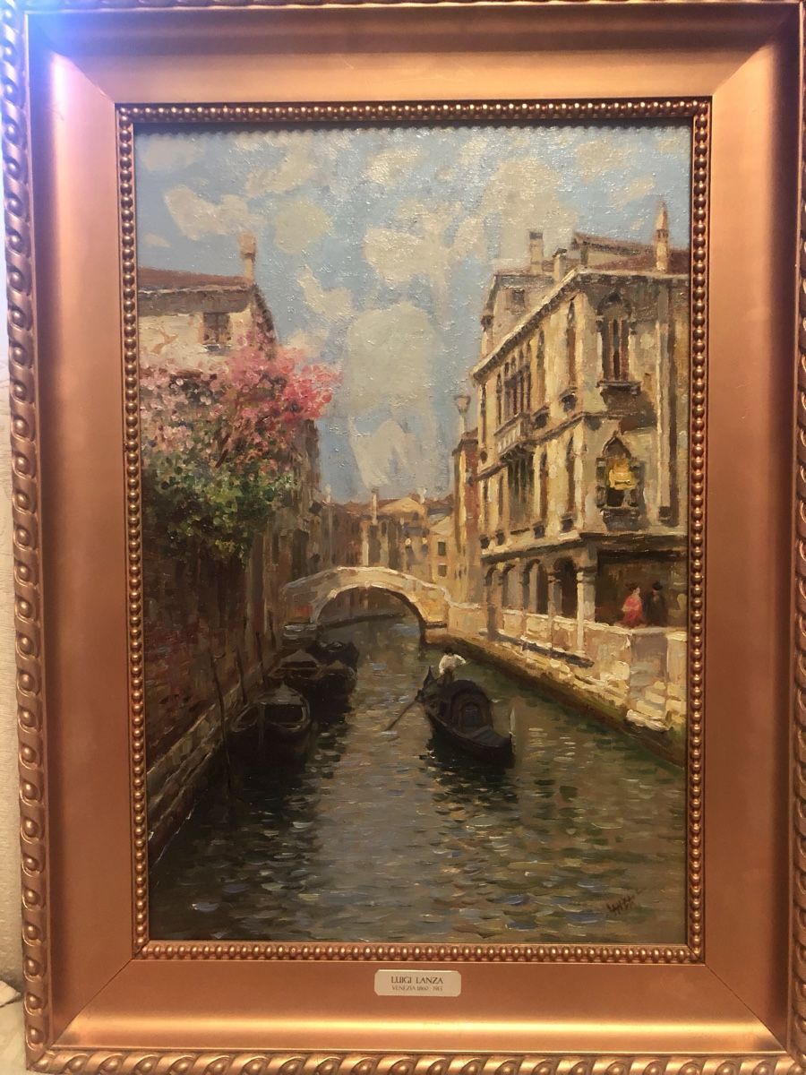 Dipinti: Luigi Lanza 1860-1913 Venedig Oelgemälde – Usato da Mezzovico venduto da bauhaus70 1