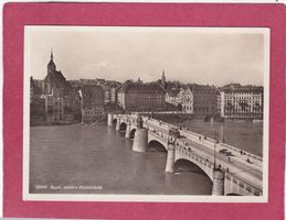 Basel mittlere Rheinbrücke 1933