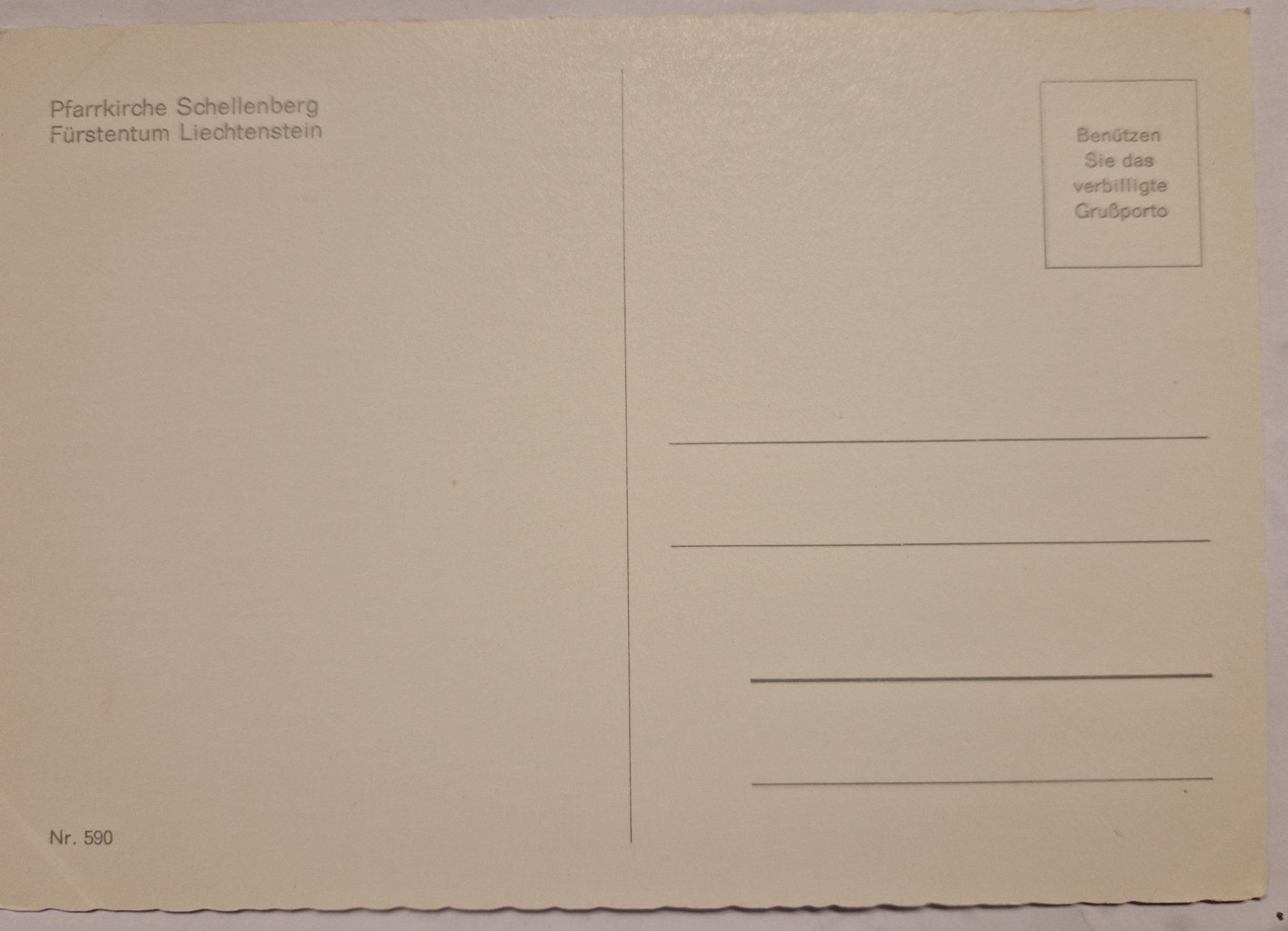 Cartoline postali: Pfarrkirche Schellenberg Innenansicht  FL – Nuovo (secondo la descrizione) da Melchnau venduto da Fishel 1