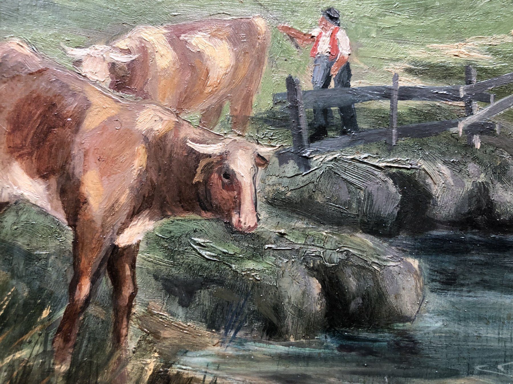 Dipinti: J.O. Ramsperger - Gemälde - Naive Malerei - signiert 1959 – Usato da Schaffhausen venduto da durruti 4