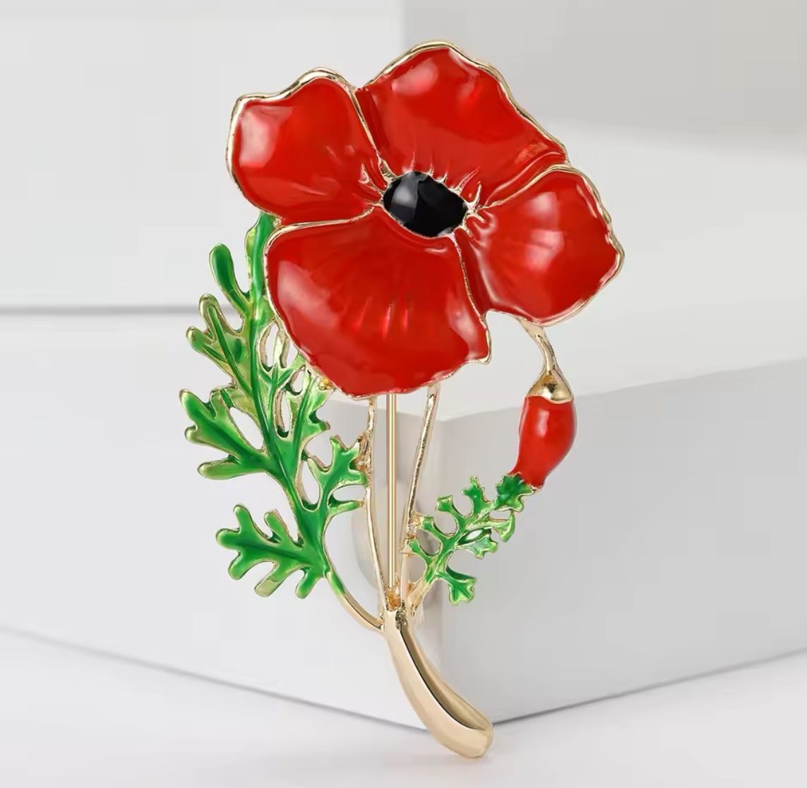 Spille & Fermagli: Mohnblumen Brosche – Nuovo e nell'imballaggio originale da Gams venduto da Mariawicca
