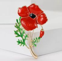 Mohnblumen Brosche