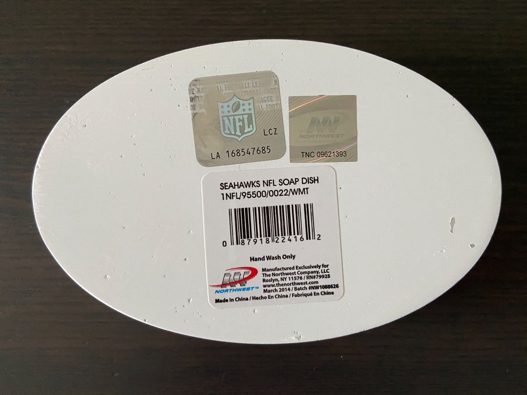 Portasapone: Seattle Seahawks Seifenschale / Schale – Nuovo e nell'imballaggio originale da Muttenz venduto da US_Sport_Schweiz 1