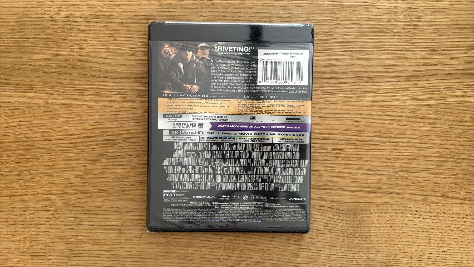Tutti i DVDs: Warrior - 4K UHD Blu-Ray – Nuovo e nell'imballaggio originale da Wallisellen venduto da Art_Vendorlay 1