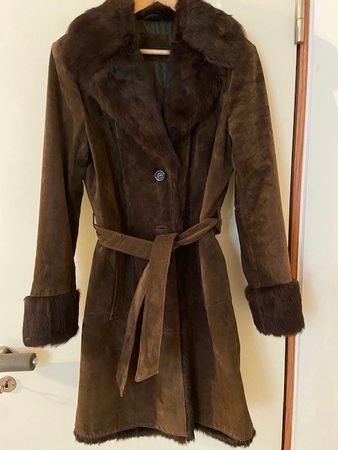 🩷 Wildledermantel braun 40/42