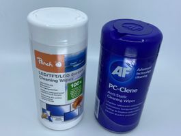 2x Reinigungstücher - Peach & AF PC Clean - ungeöffnet