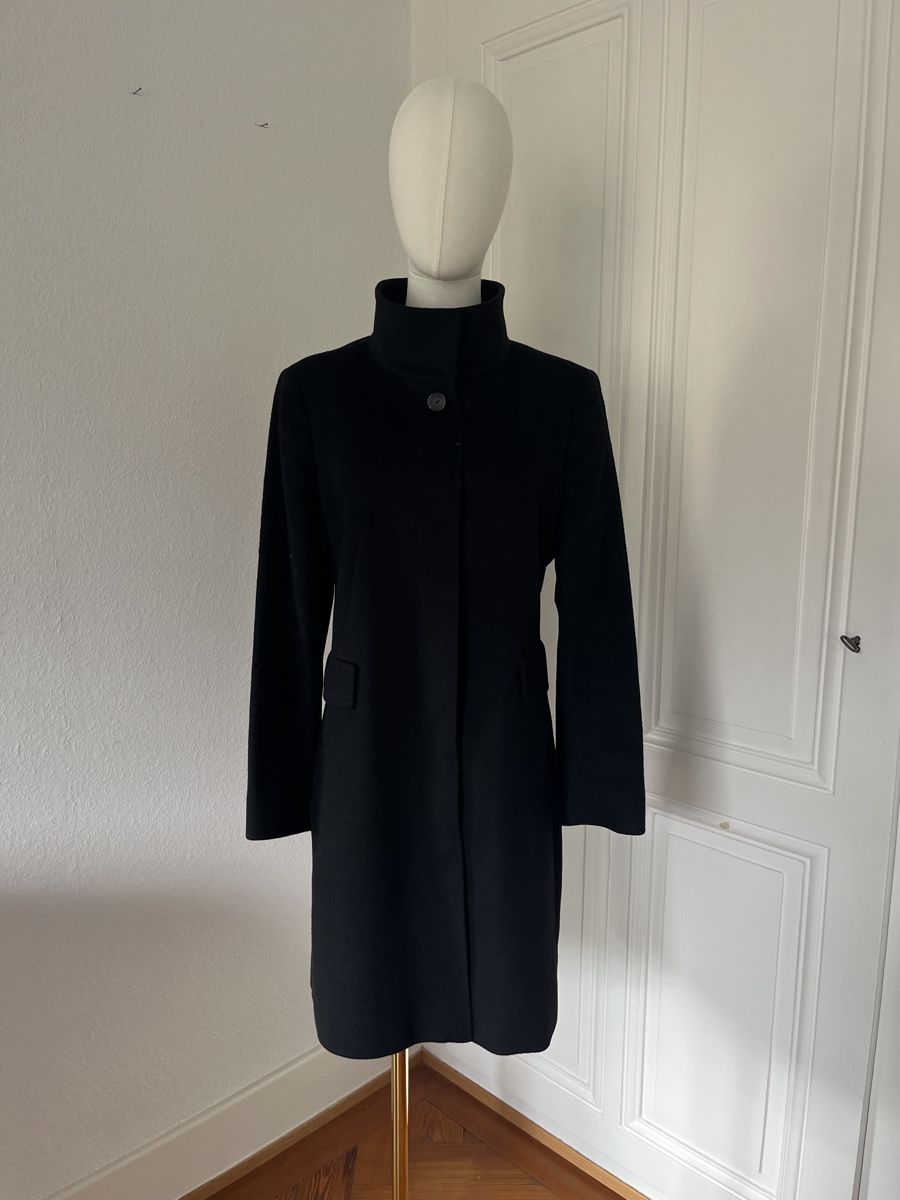 Max Mara Cappotti: Max Mara Studio Black Wool Coat - Excellent! – Usato da Mies venduto da nic_yk5d 1