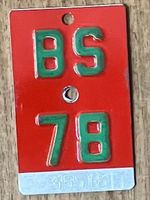 BS 78 - VELONUMMER - FAHRRADSCHILD - PLAQUE DE VELO - BS 78