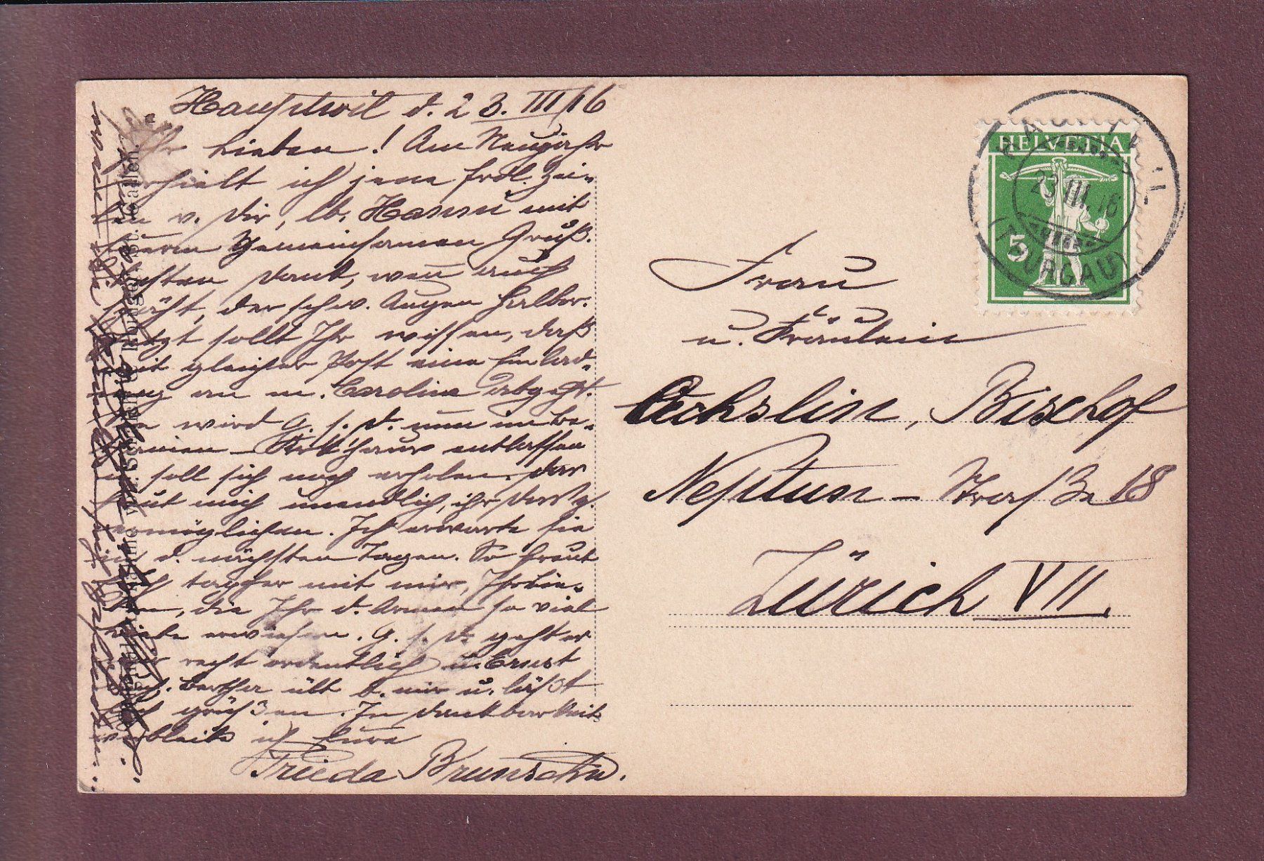 Cartes postales: ST. GALLEN - 1916 – D'occasion à Pully par nicecards 1