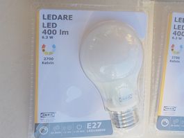 4x IKEA LED 6.3W E27