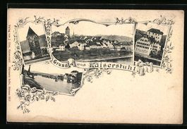 Kaiserstuhl, Panorama mit Brücke, Ortsa