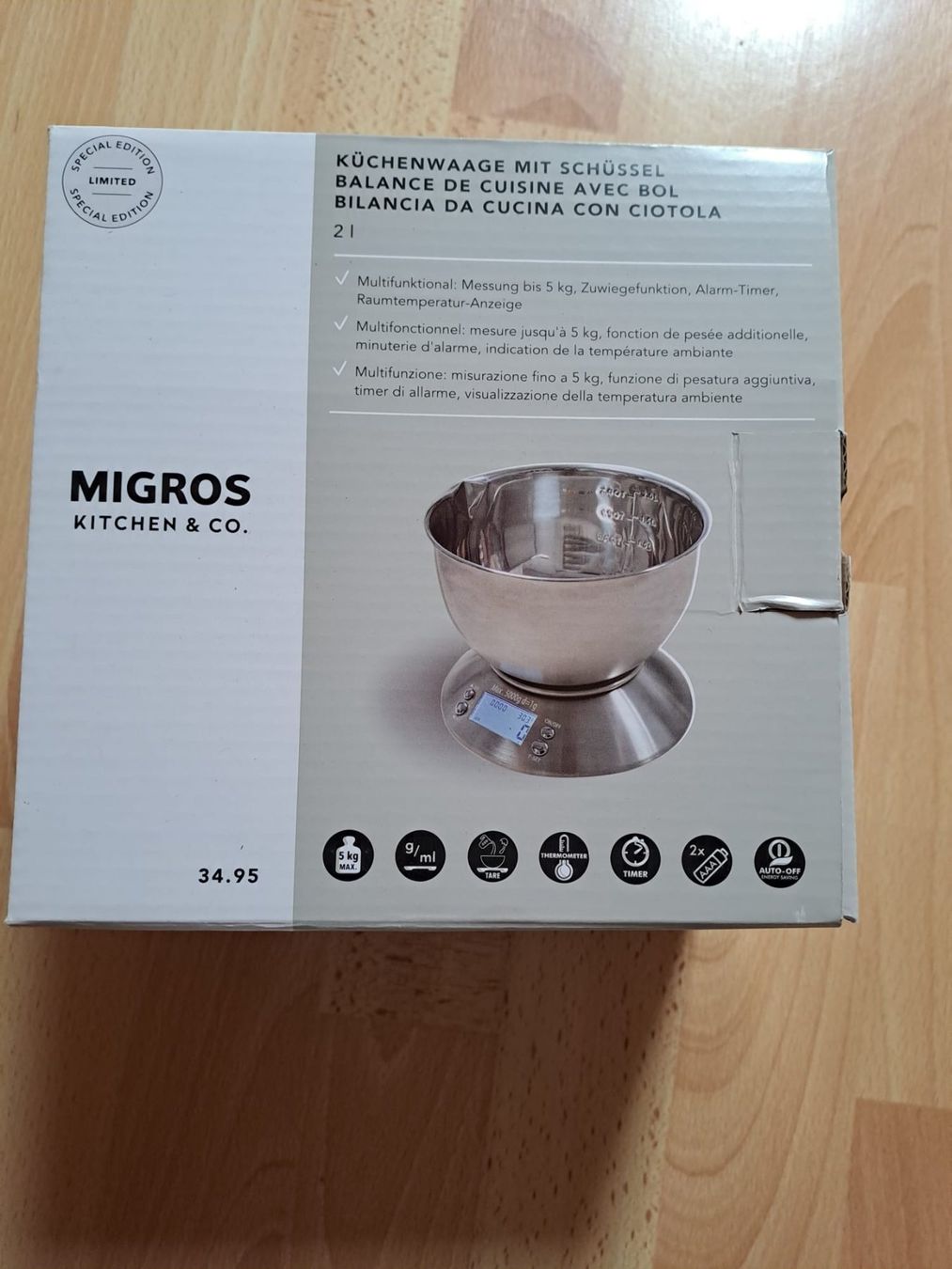 Bilance da cucina: Küchenwaage (NEU) – Nuovo e nell'imballaggio originale da Schöftland venduto da sil_bn9x