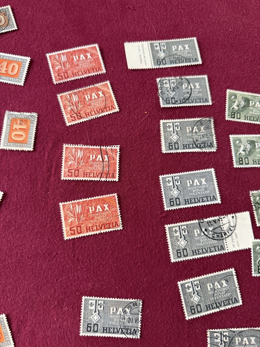 Alle Briefmarken: Pösteli Pax Marken  – Gebraucht aus Murgenthal von Tina_4055 3