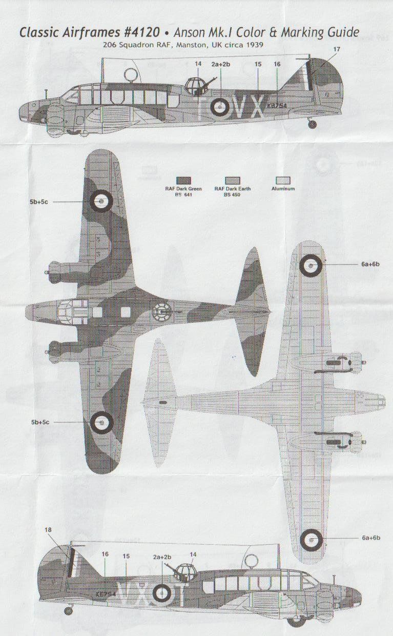 Kit di modellismo & Modellini statici: Decals zu Avro Anson Mk.I 1/48 – Nuovo (secondo la descrizione) da Bözen venduto da jackieoh 2