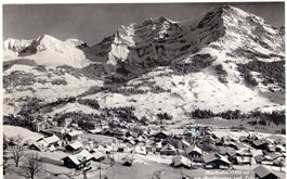 Alte Ansichtskarte von Adelboden, Winter 1976, Top Zustand