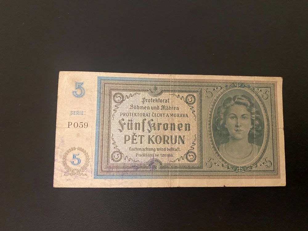 Bohemia & Moravia 5 Korun 1940 Kaufen auf Ricardo