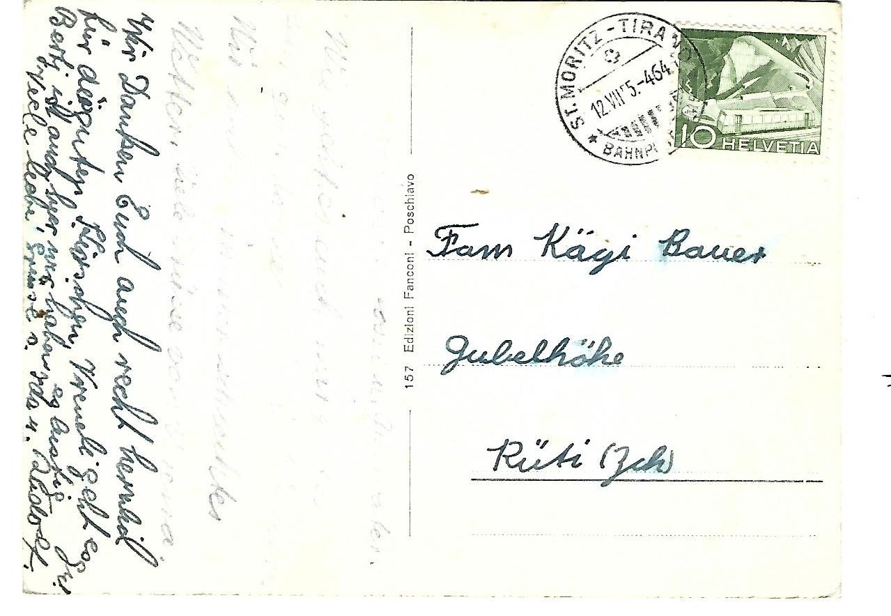 Cartoline postali: Poschiavo Piazzav Comunale – Usato da Wetzikon ZH venduto da Brulu100 1