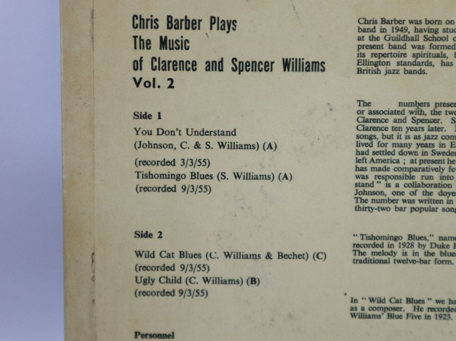 Vinyles: Vinyl Single Chris Barber Plays Clarence + Williams Jukebox – D'occasion à Eschenbach SG par Astalavista 3
