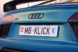 MB Klick Rahmenloses Kennzeichenhalter (ohne Verpackung)