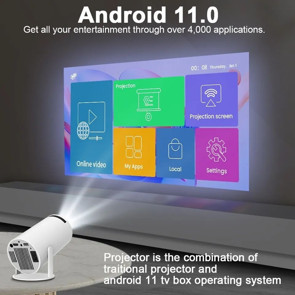 Proiettori: Projecteur HY300 LED Smart – Nuovo (secondo la descrizione) da Cheseaux sur Lausanne venduto da claudio1004 1