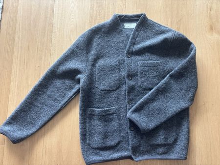 Universal Works Strickjacke Pullover Cardigan Wolle | Gr. XL