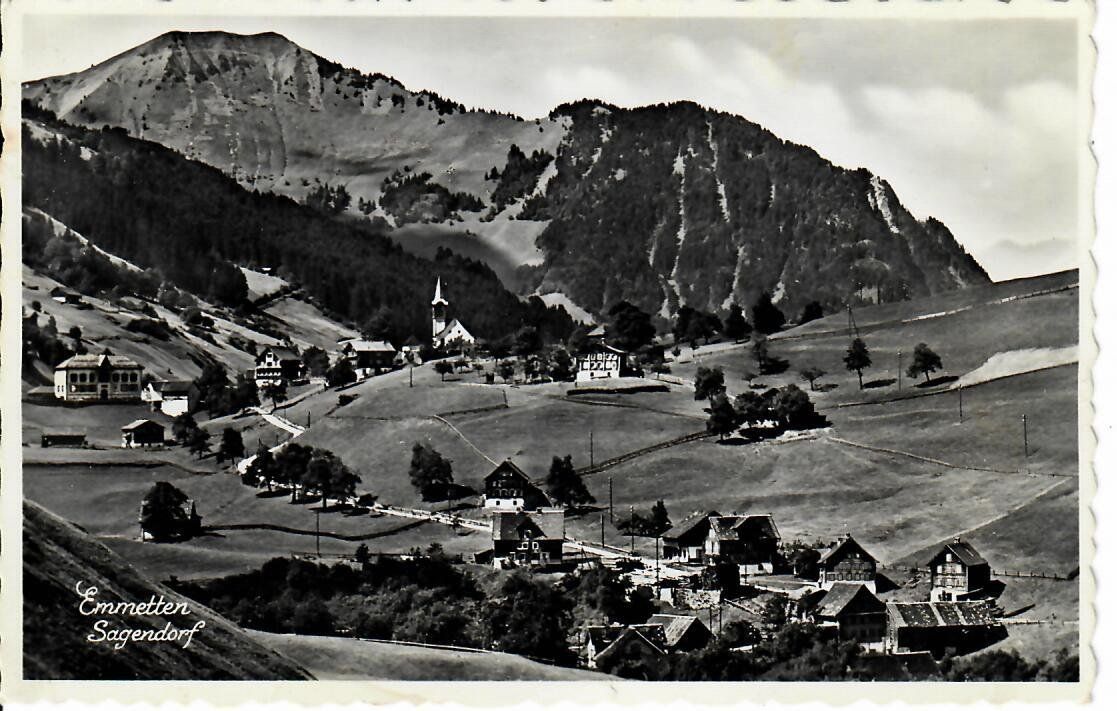 Ansichtskarten: Emmetten 1947 – Gebraucht aus Hochdorf von Ziegel-16