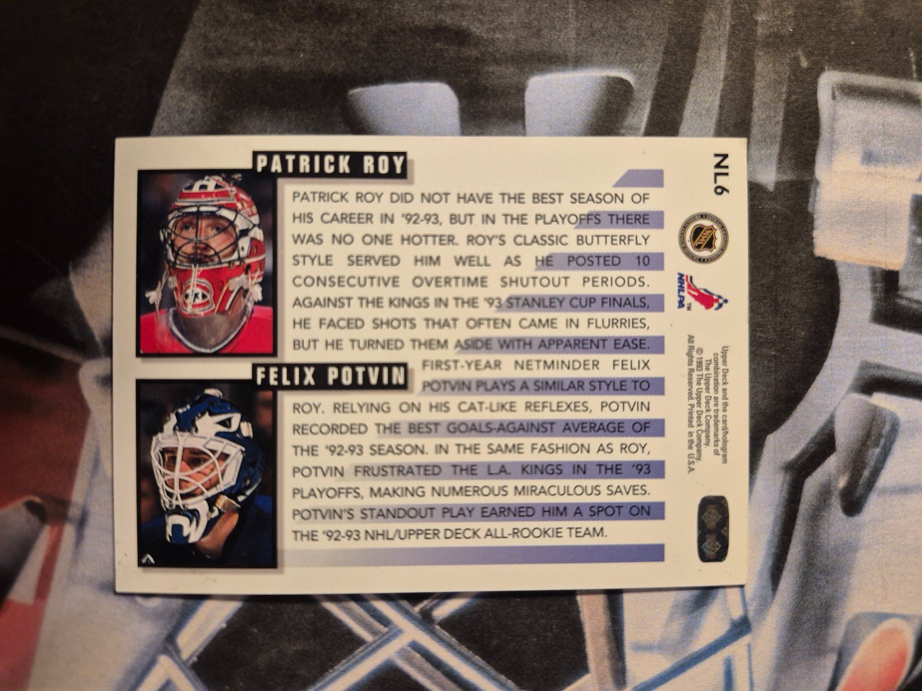NHL Sammelbilder & Trading cards: NHL Next Line Patrick Roy & Felix Potvin – Gebraucht aus Treiten von Sauber73 1