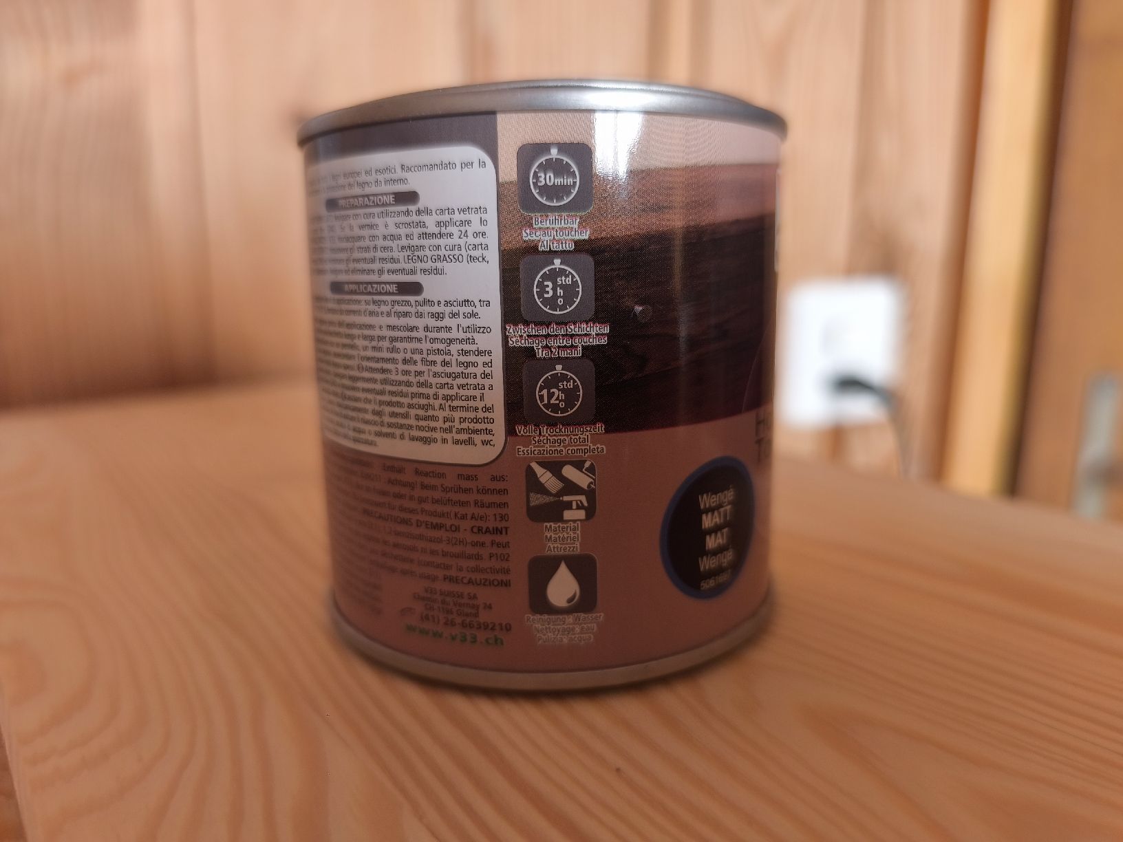 Farben: Lack Vernis Holzfarbe Wengé MATT – Neu (gemäss Beschreibung) aus Rickenbach LU von mblrstaurtin 1