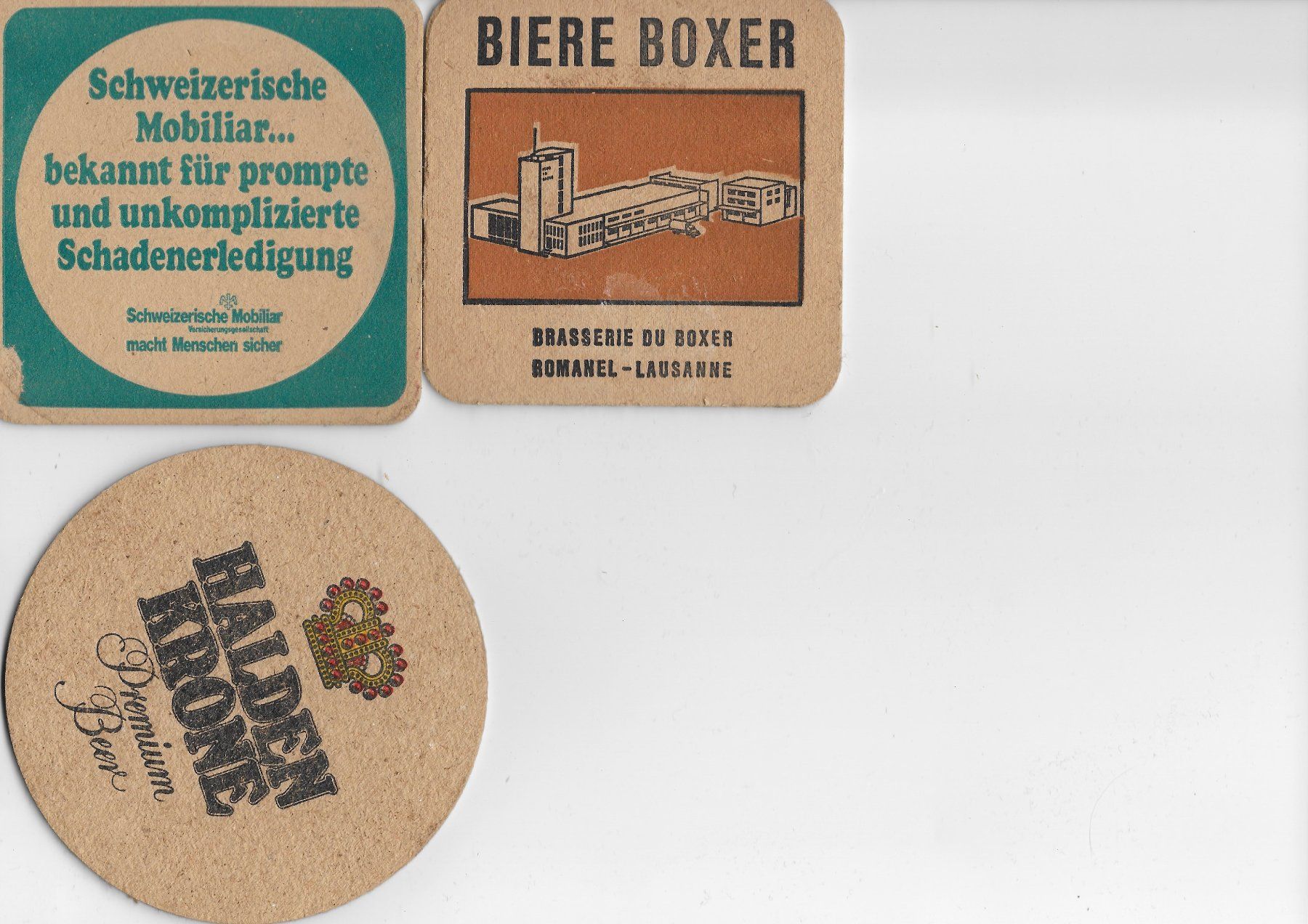 Untersetzer: Jubiläum Bürgermusik Heiden + Boxer-Bier – Gebraucht aus Altstätten SG von alpalfa 1