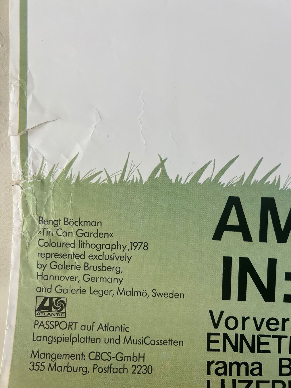 Poster & Bilder: Konzertplakat Passport 1979 – Gebraucht aus Gutenswil von Hamzian 1