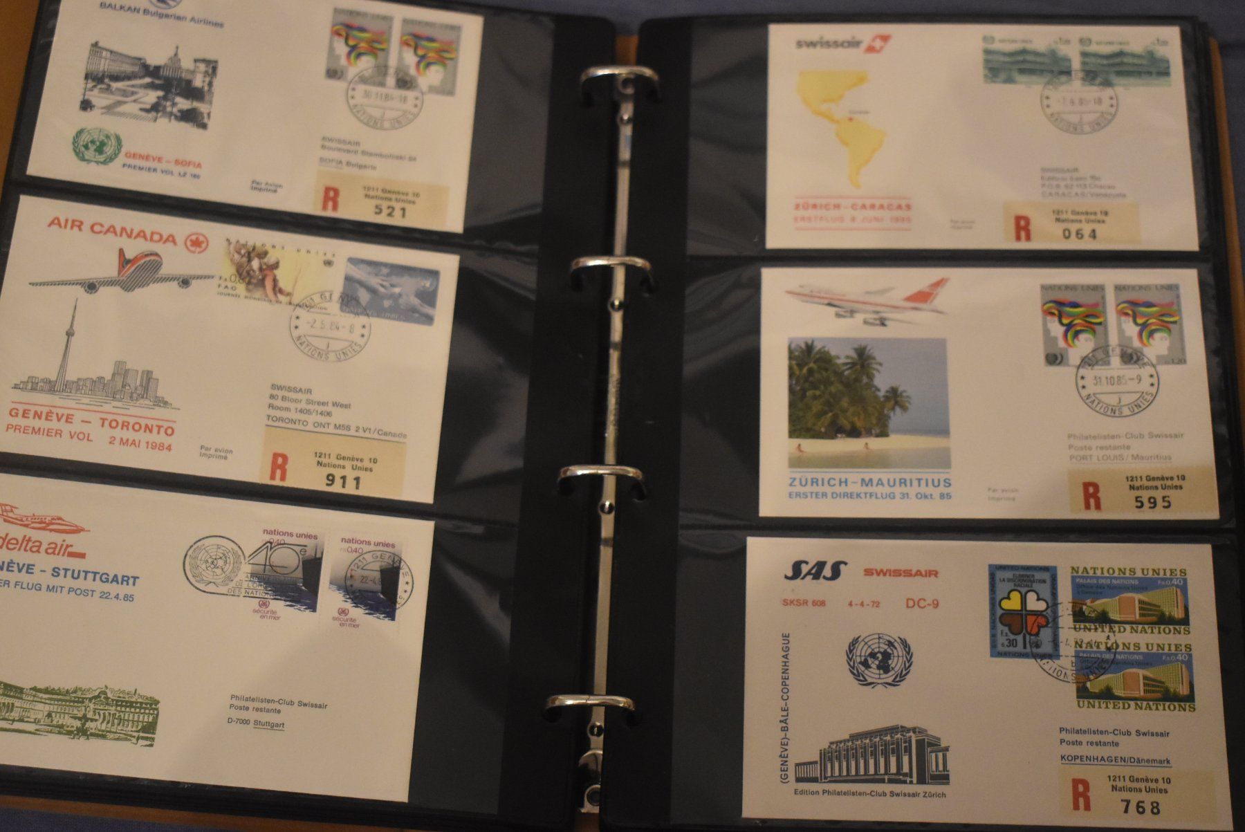 Alle Briefmarken: Erstflüge – Gebraucht aus Männedorf von chr_7kc9 3