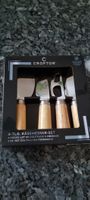 Käsemesser Set, 4-teilig, Holzgriff, neu& saisonal