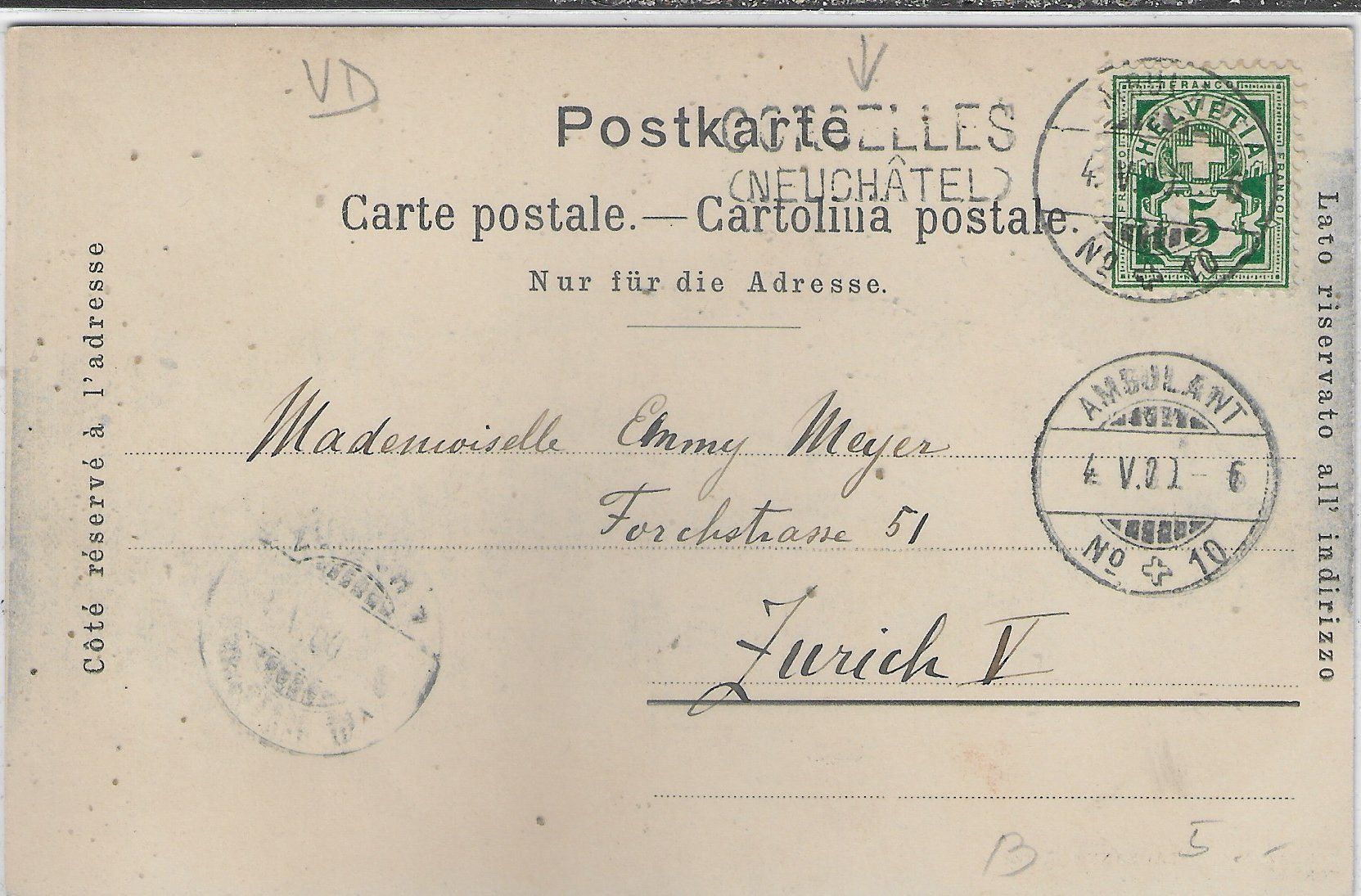 Cartoline postali: Riez - Vue generale – Usato da Ettingen venduto da Kartenplanet 1