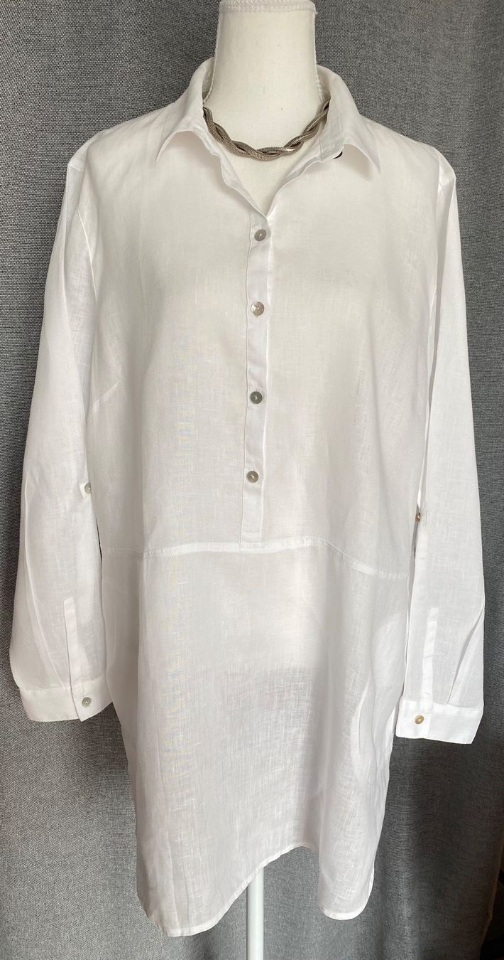 Camicette: Longbluse aus Leinen von J jill Grösse L – Usato da Oberwil BL venduto da Leni-Mischi