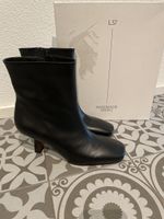 L 37 Damen Schuhe Stiefelette 40 Leder schwarz Hand Made