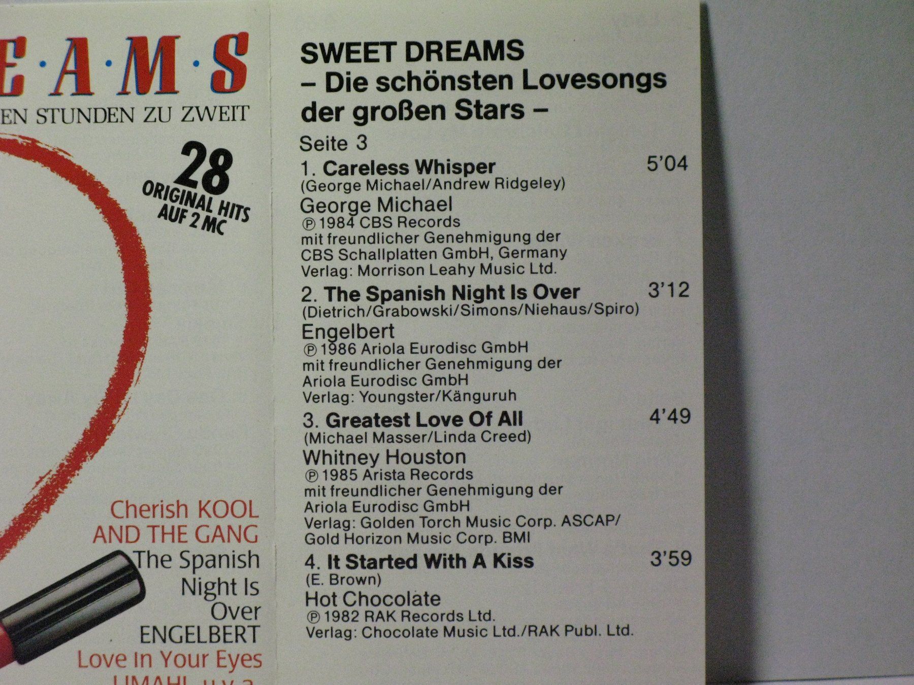 Musicassette: DREAMS – Usato da Langnau i. E. venduto da mar_hw58 1