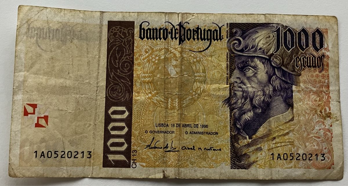 Banconote: Portugal 1000 Escudos 18.04.1996 – Usato da Algetshausen venduto da Carrhard